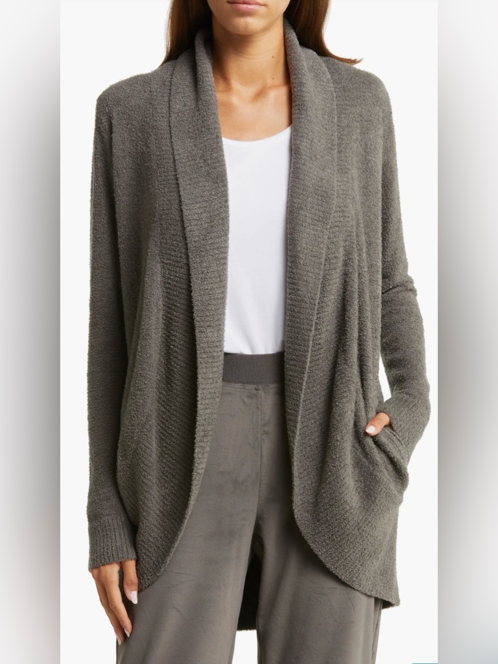 Barefoot Dreams Bamboo Chic Lite Circle Open Front Cardigan